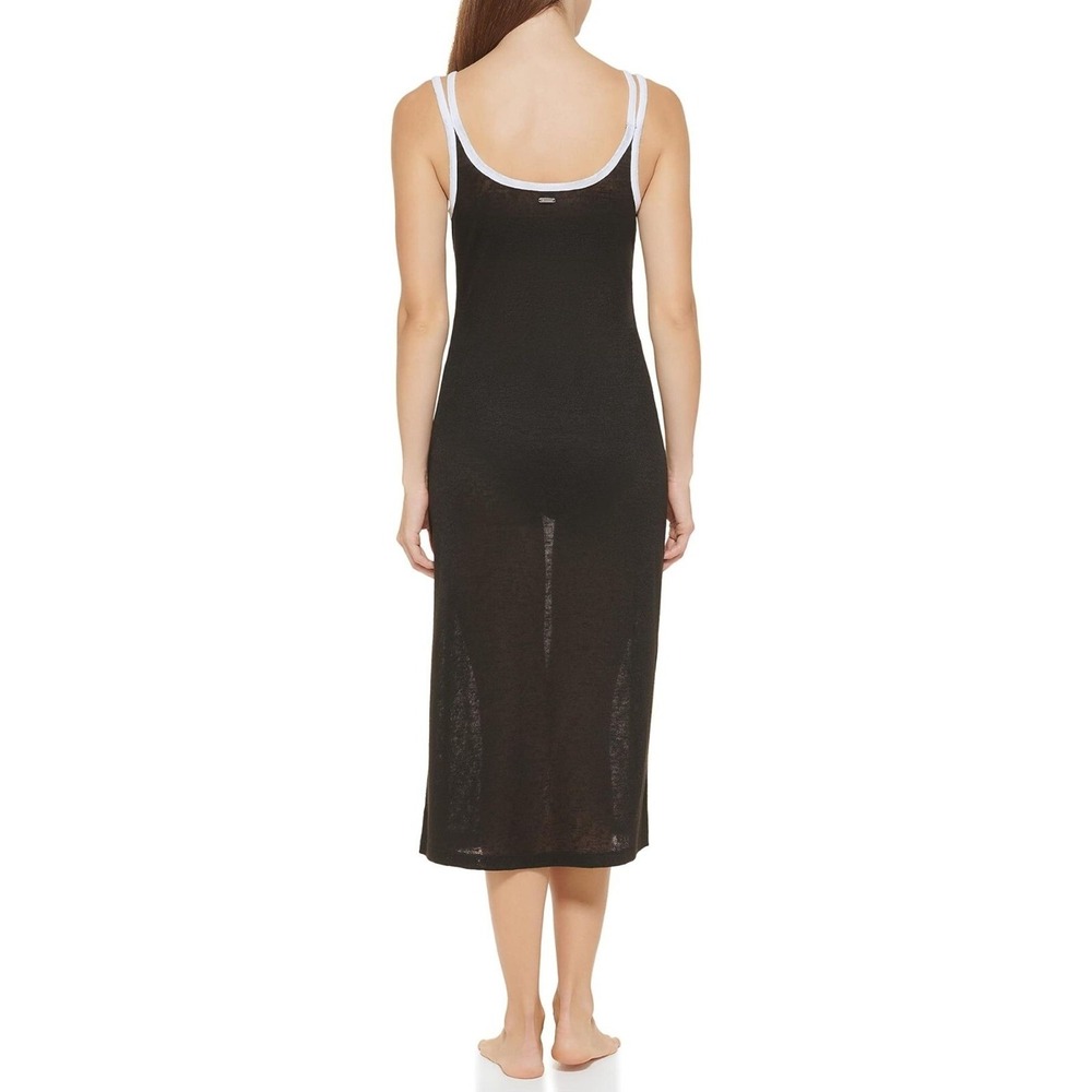 Women's Swim Cover-Up Dress by DKNY Black Size Medium New With Tags - Picture 5 of 10